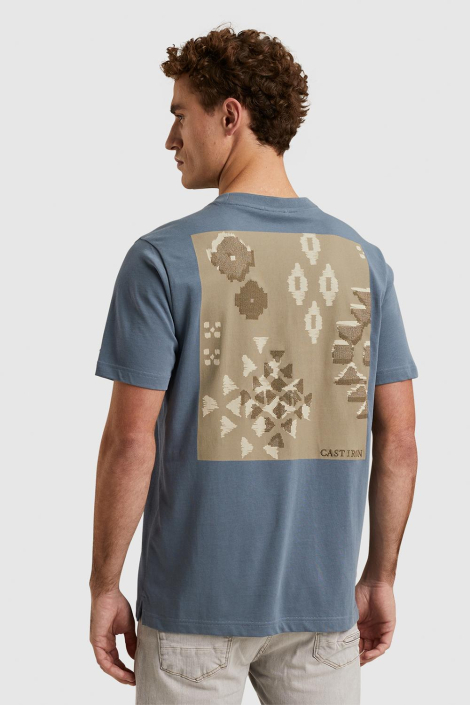 Cast Iron blauwe heren t-shirt