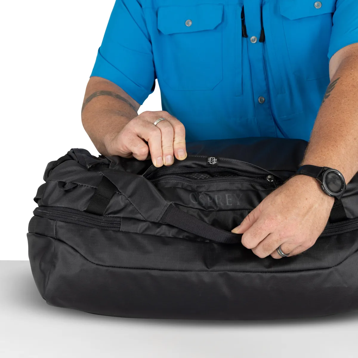 Osprey Transporter Squffel 70 Raven Black/black