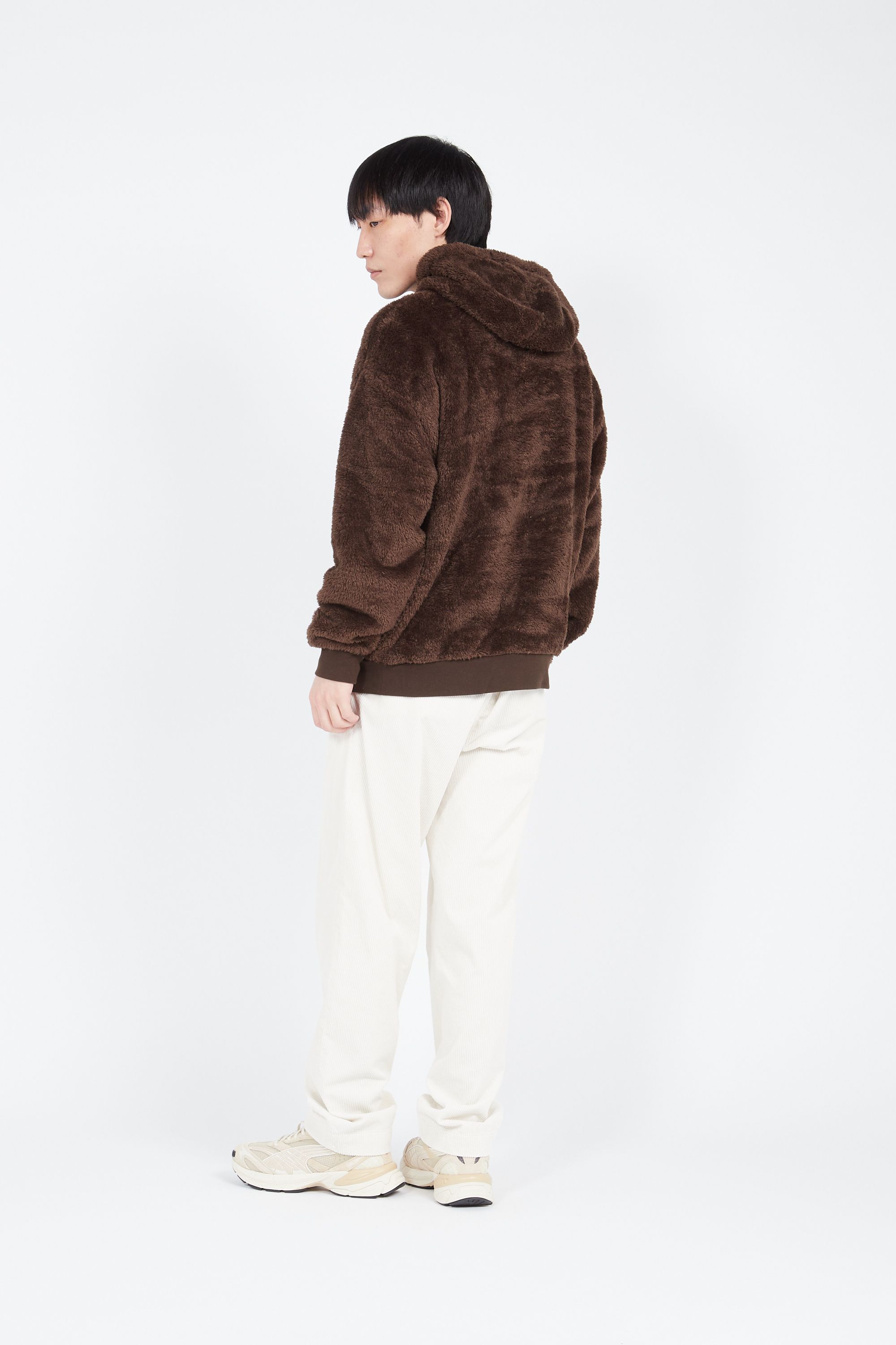 POLO RALPH LAUREN Hoodie CURLY HI-PILE-LSL-SWS Marron