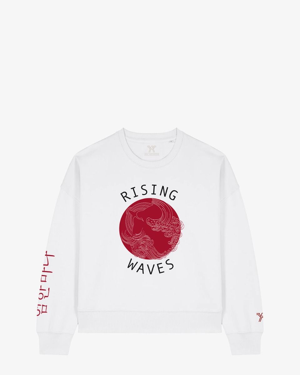 Aquila Rising Waves Wit Damessweater
