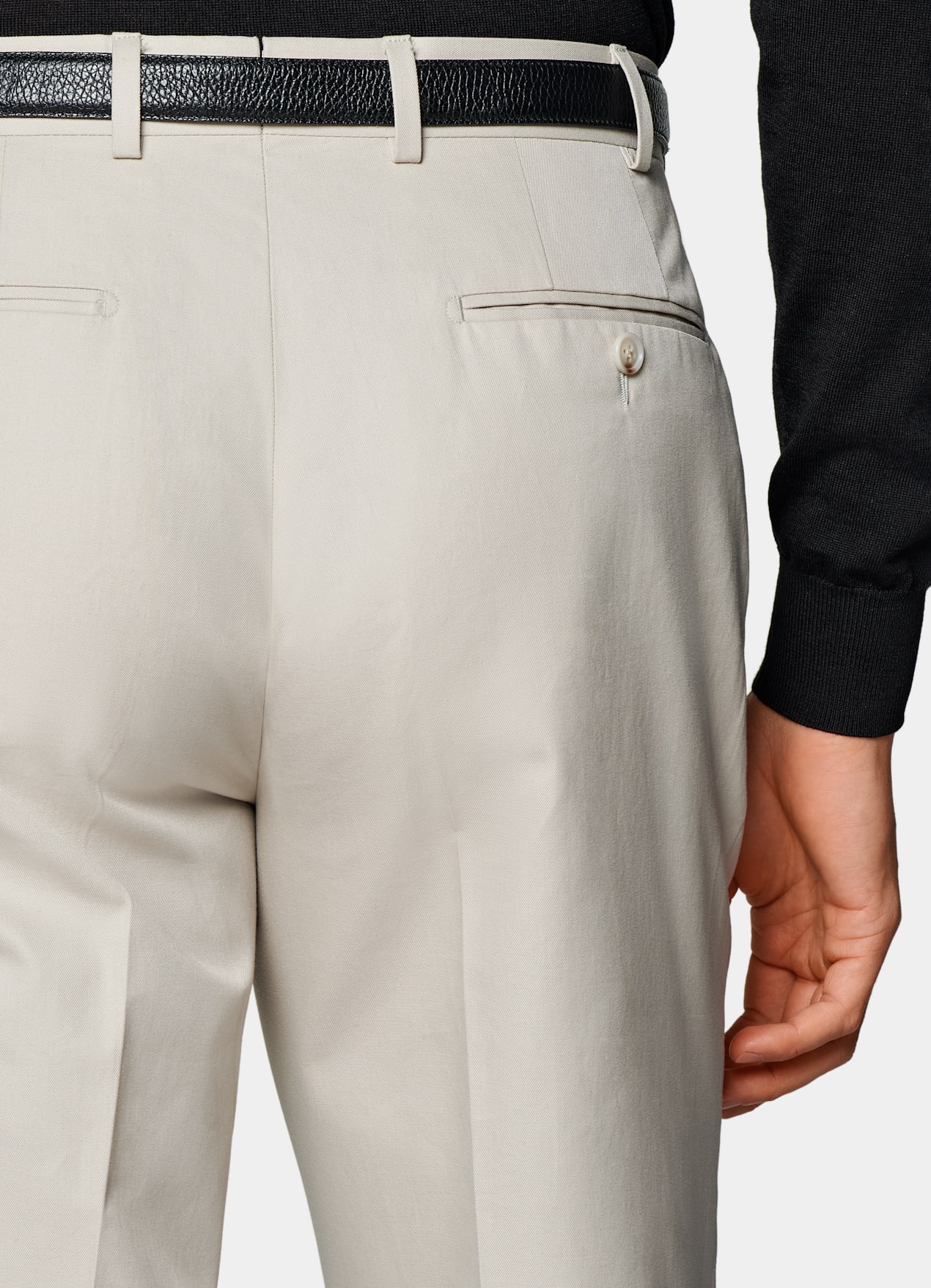Pantalon Straight Leg sable