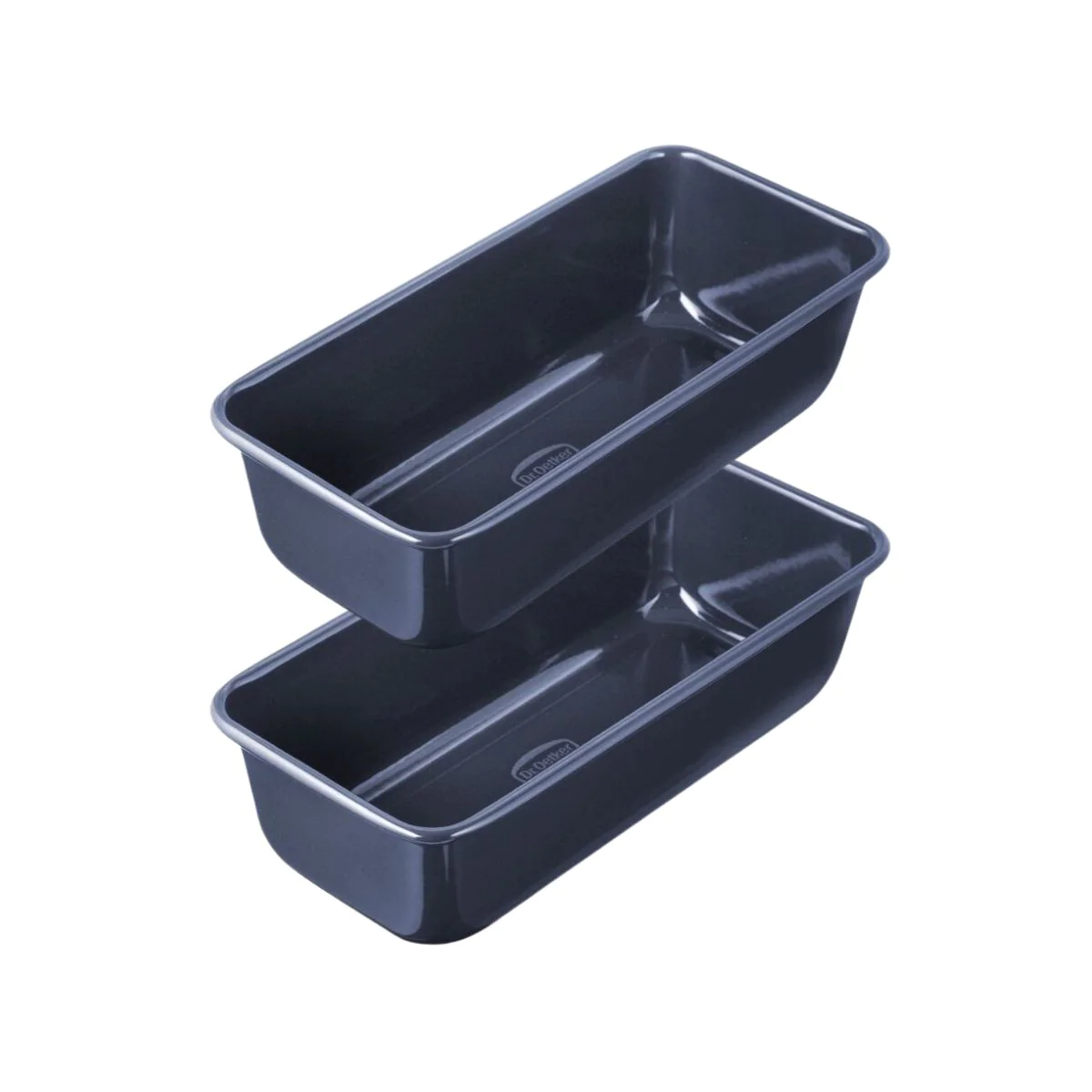 Lot de 2 moules à cake coins arrondis 25 cm Dr. Oetker Back Liebe Dr.