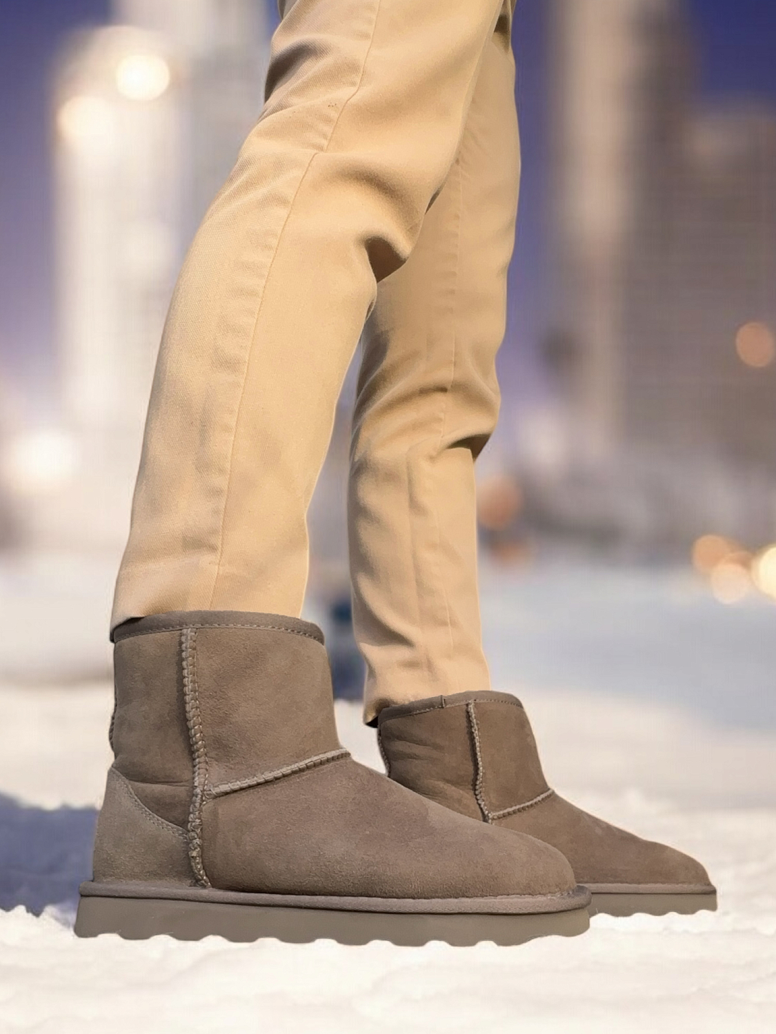 Rugged Gear Stone lux wool suede water resistant