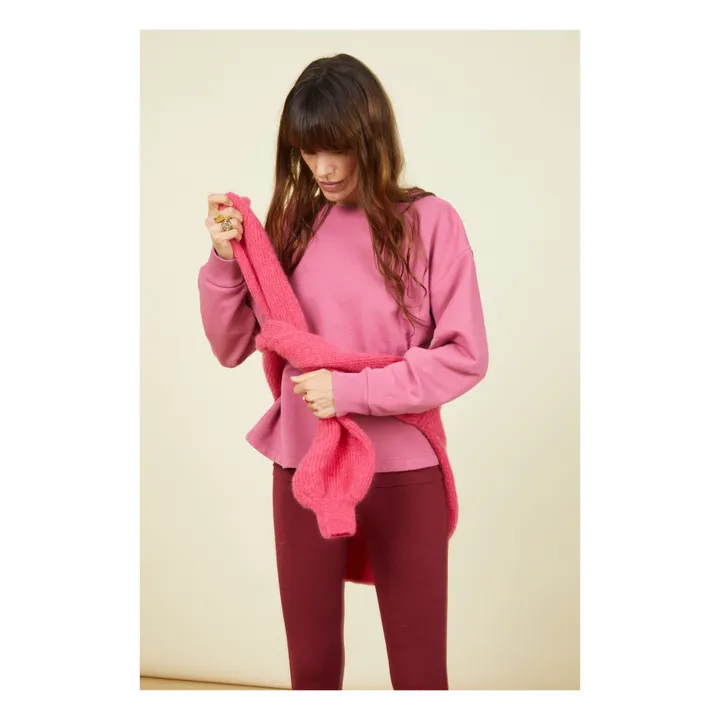 SMALLABLE BASICS Sweat Femme en Coton Bio | Vieux Rose