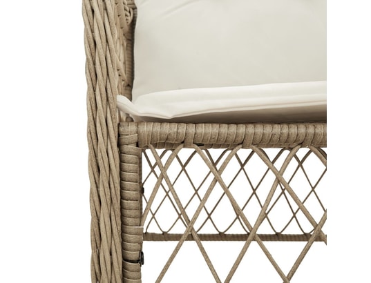 LES TENDANCES - Ensemble table et chaises de jardin-beige-8 places-456404