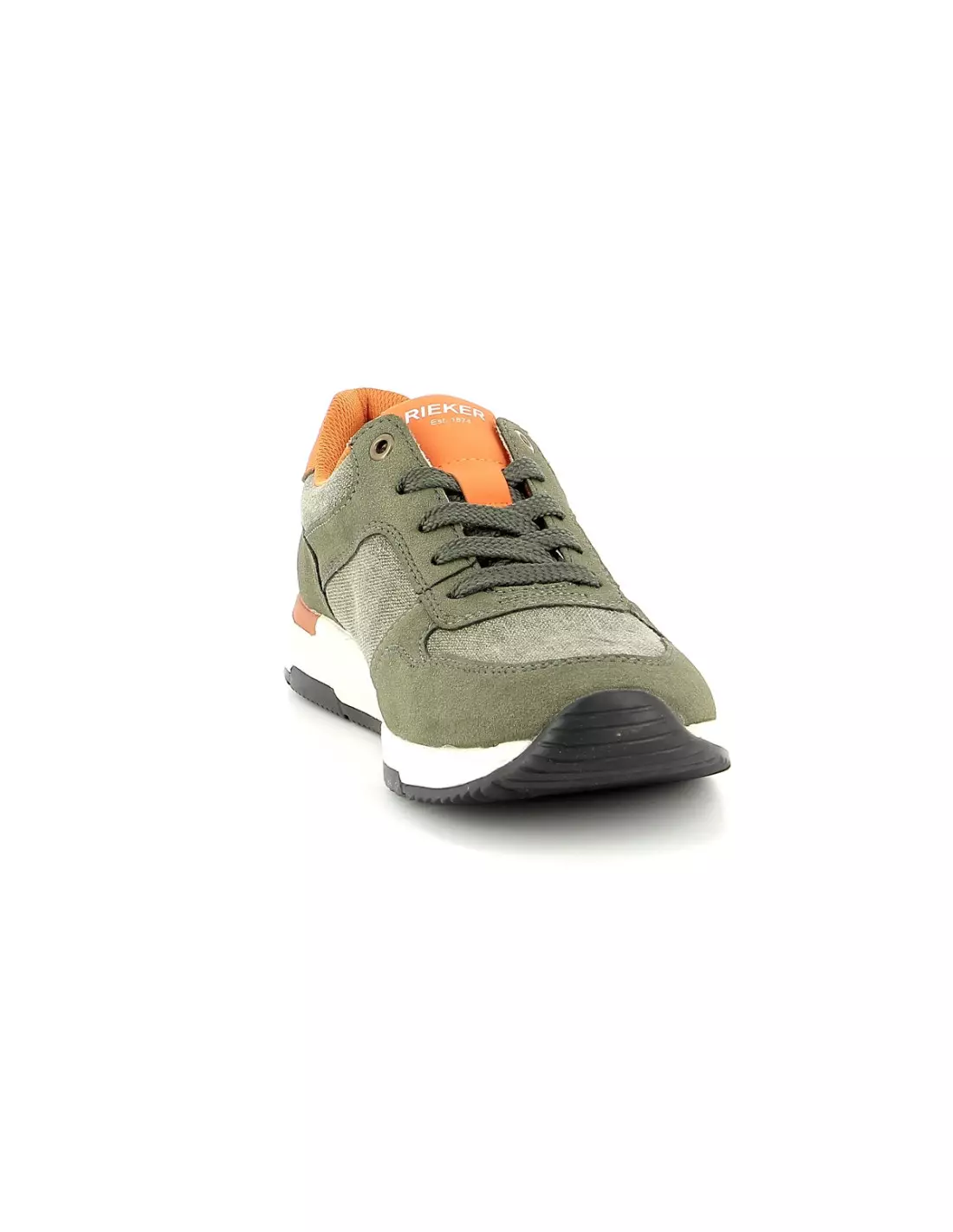 RIEKER B3401 - Baskets Olivepestoorange