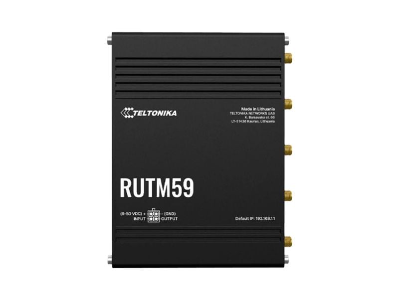 Teltonika LTE-Industrierouter RUTM59 5G Mobilfunk-5G-Router mit ultraschnellen Geschwindigkeiten von bis zu 3,4 Gbps