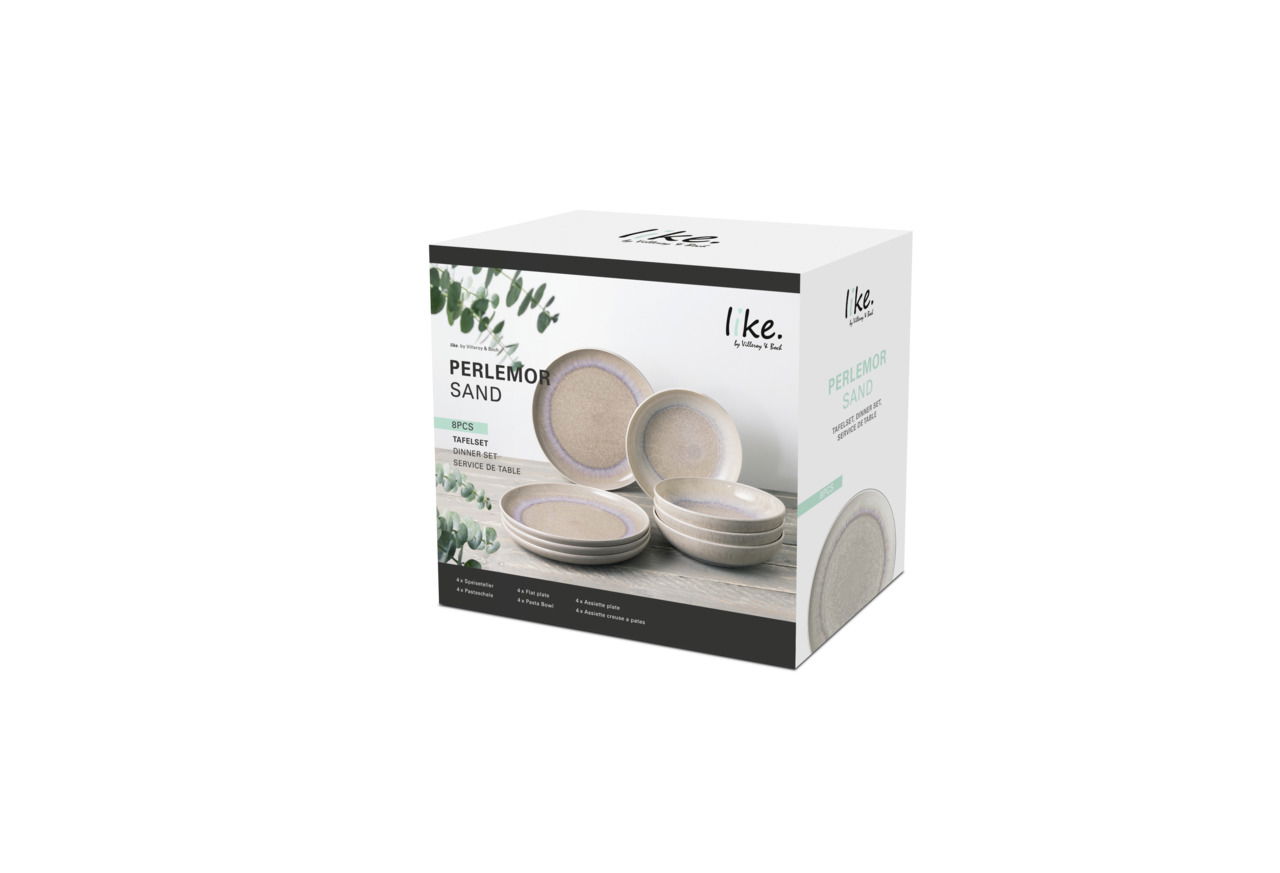Like by Villeroy & Boch Tafelservice 8-tlg. PERLEMOR SAND