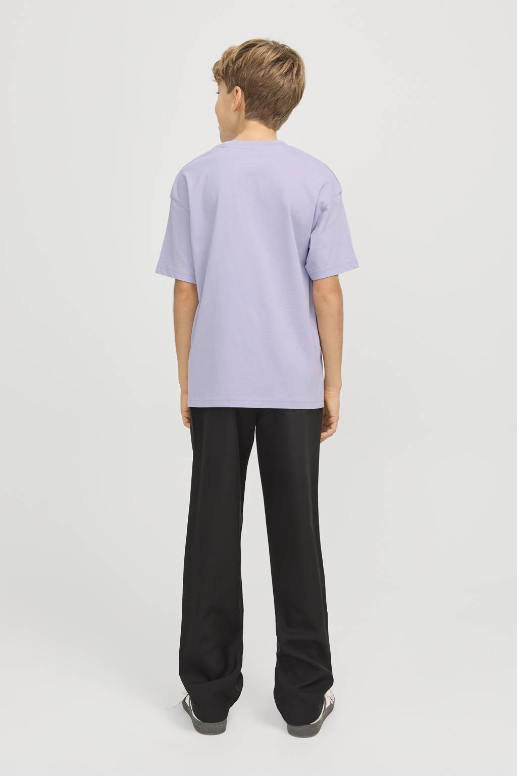 JACK & JONES T-shirt JJESTAR met tekst lila