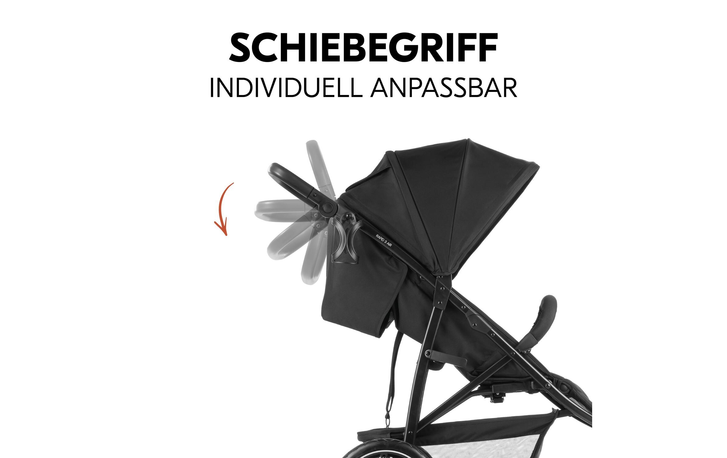 Buggy Rapid 3 Air Black<br>Kinderwagen für jedes Gelände
