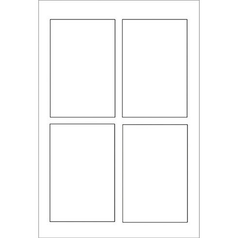 Carte de correspondance Avery Quick and Clean 128 x 82 mm - 260 gr - blanche - Pochette de 100