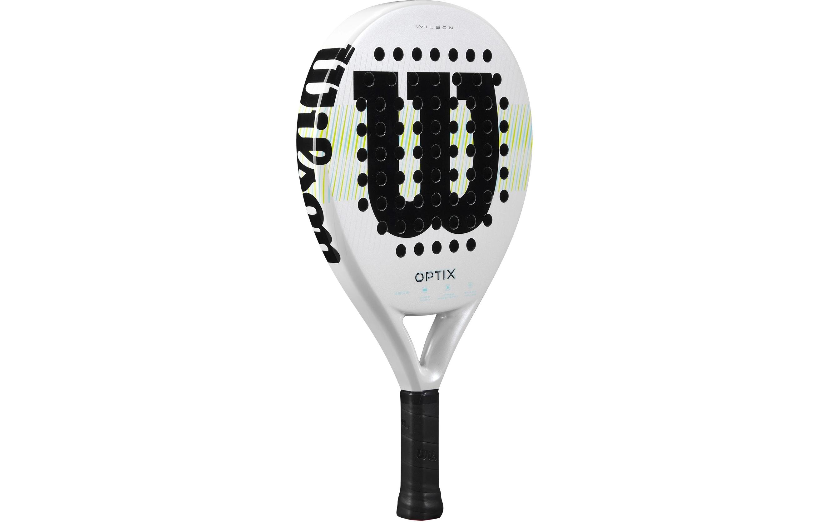Padelracket Optix V1 WeissPadelschläger mit Carbon Rahmen
