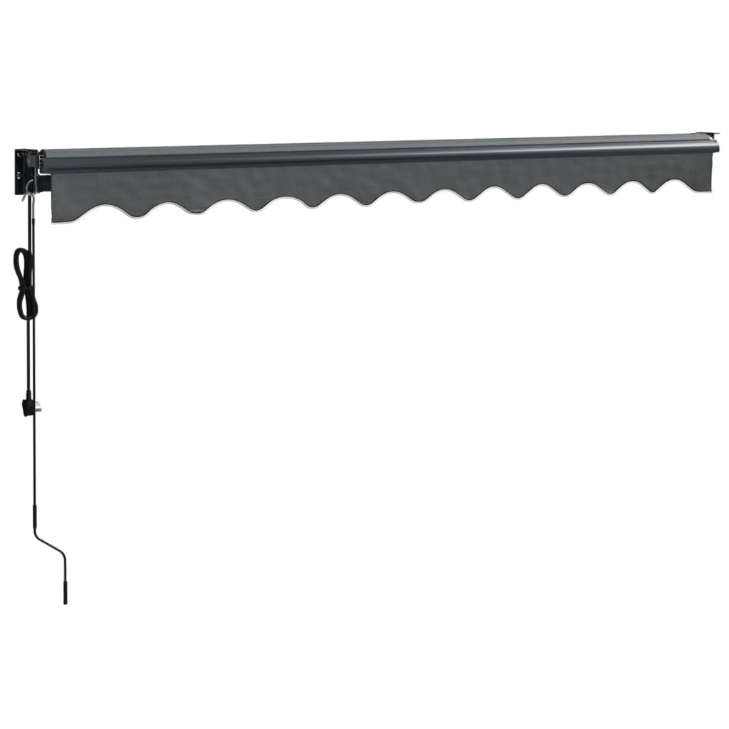 Auvent rétractable automatique anthracite 3x2,5 m
