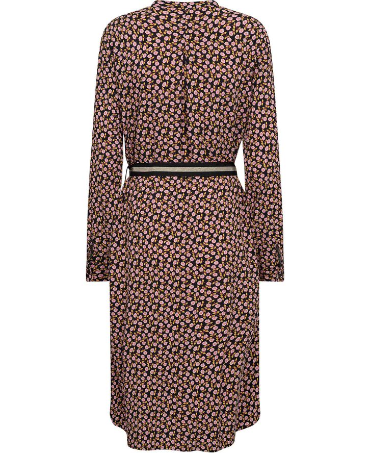 Saint Tropez PeléSZ Shirt Dress Black thorn florals