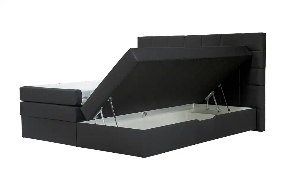 Boxspringbett Vito Schwarz ohne Fußteil