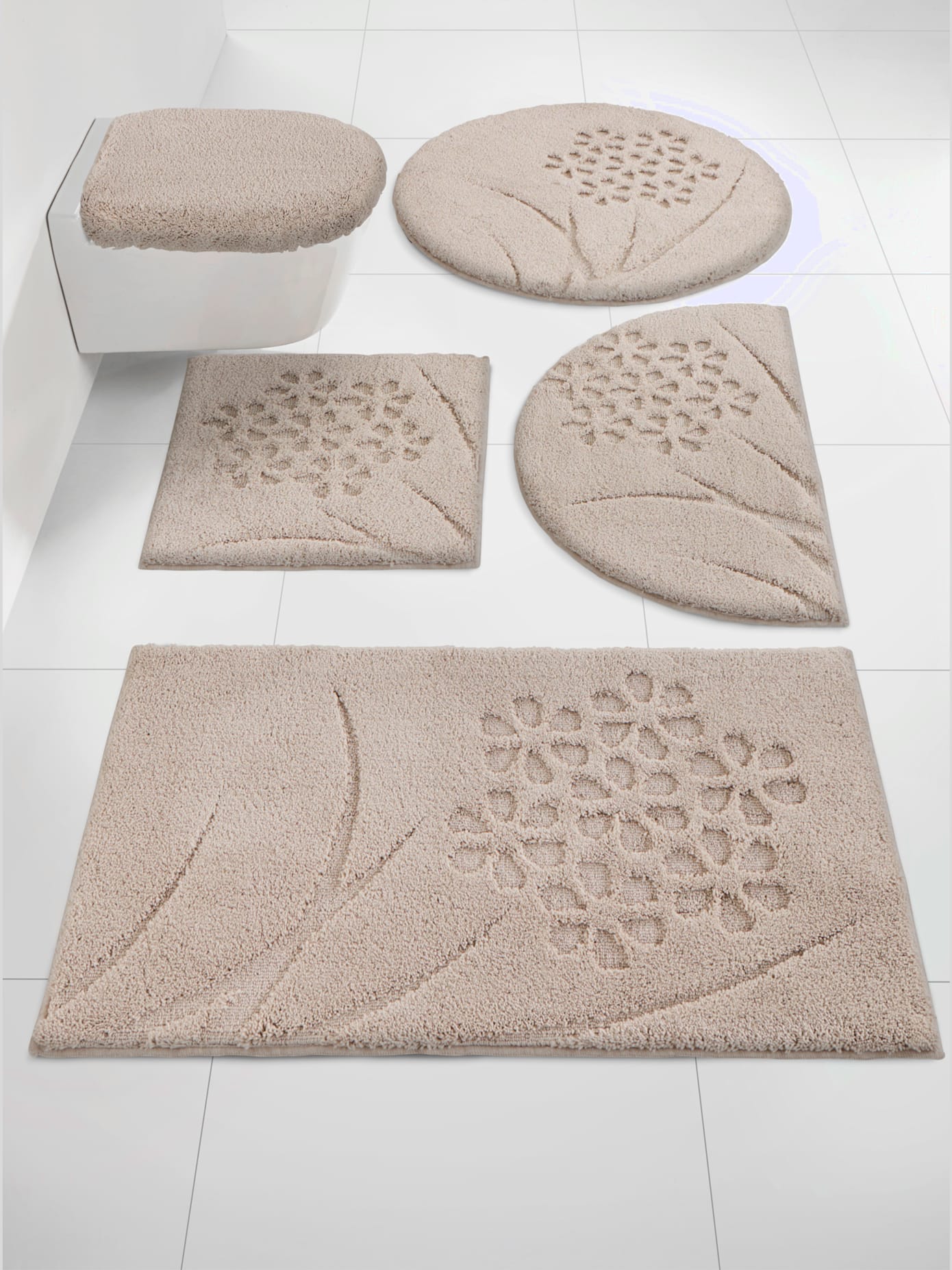 Tapis de bain polyester facile d'entretien