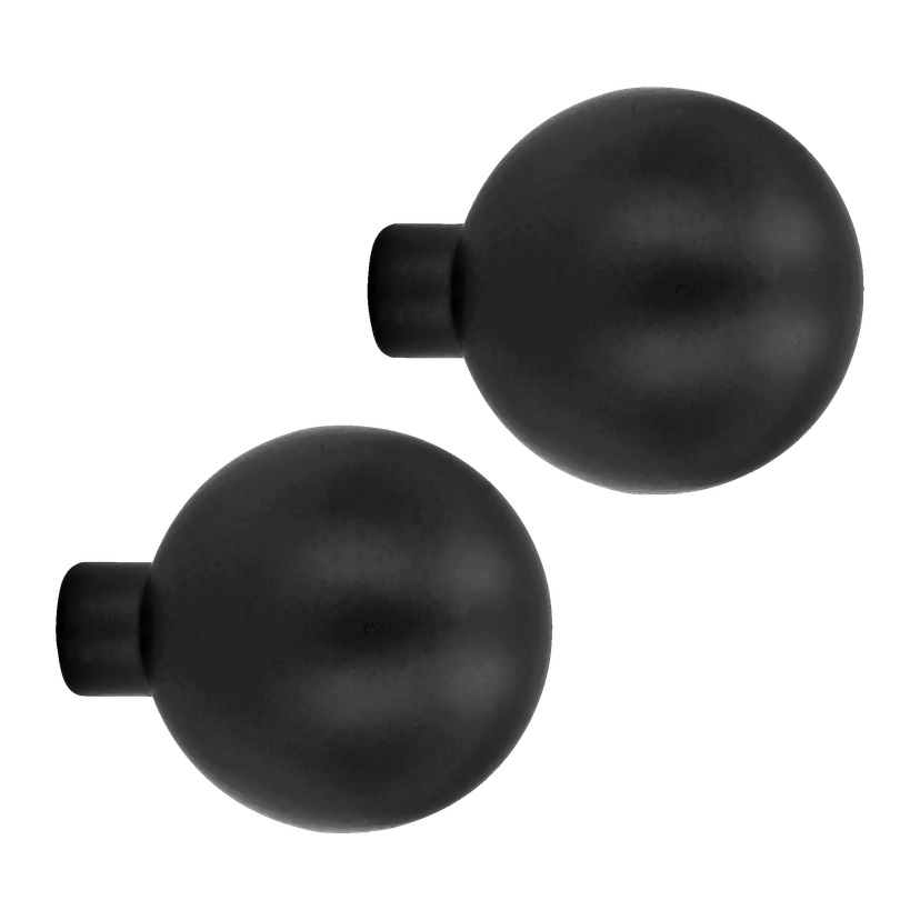 Knott, svart 2-pk Ø24 mm