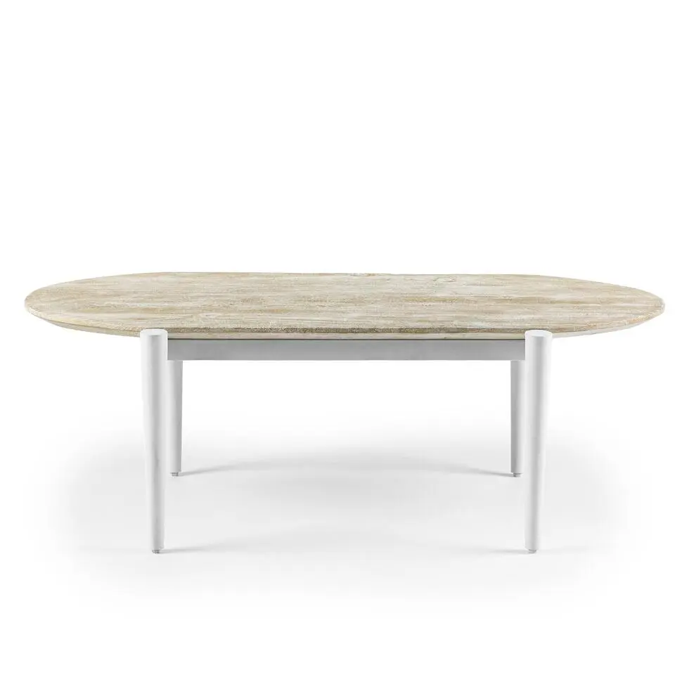 Scandinavische Salontafel Kylie Ovaal Mangohout 120x60 cm