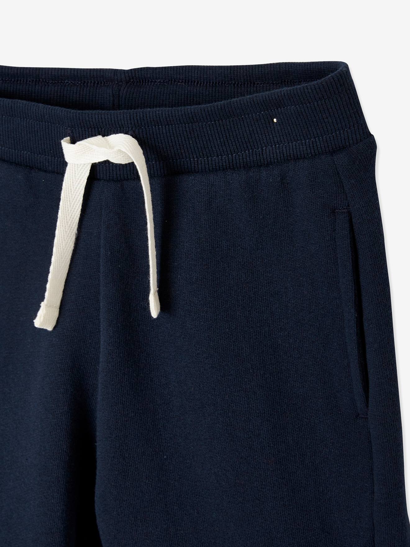 Conjunto de 2 bermudas de lã polar bicolor pretas/multicoloridas para meninos