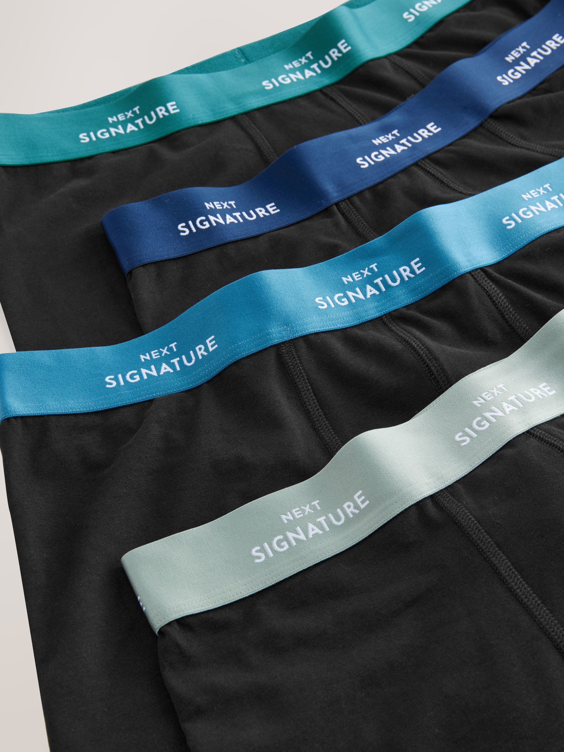 Zwarte blauwe taillebanden - Motionflex Signature hipster boxers