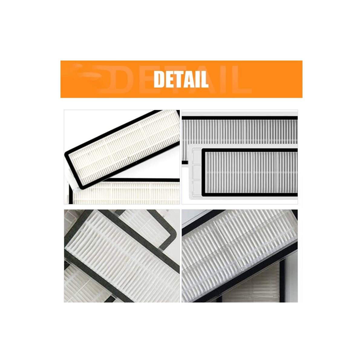 Støvsugerfilter for Xiaomi Roborock S5/S5 MAX/S6/S6 Maxv/S60/S65 6-pakning