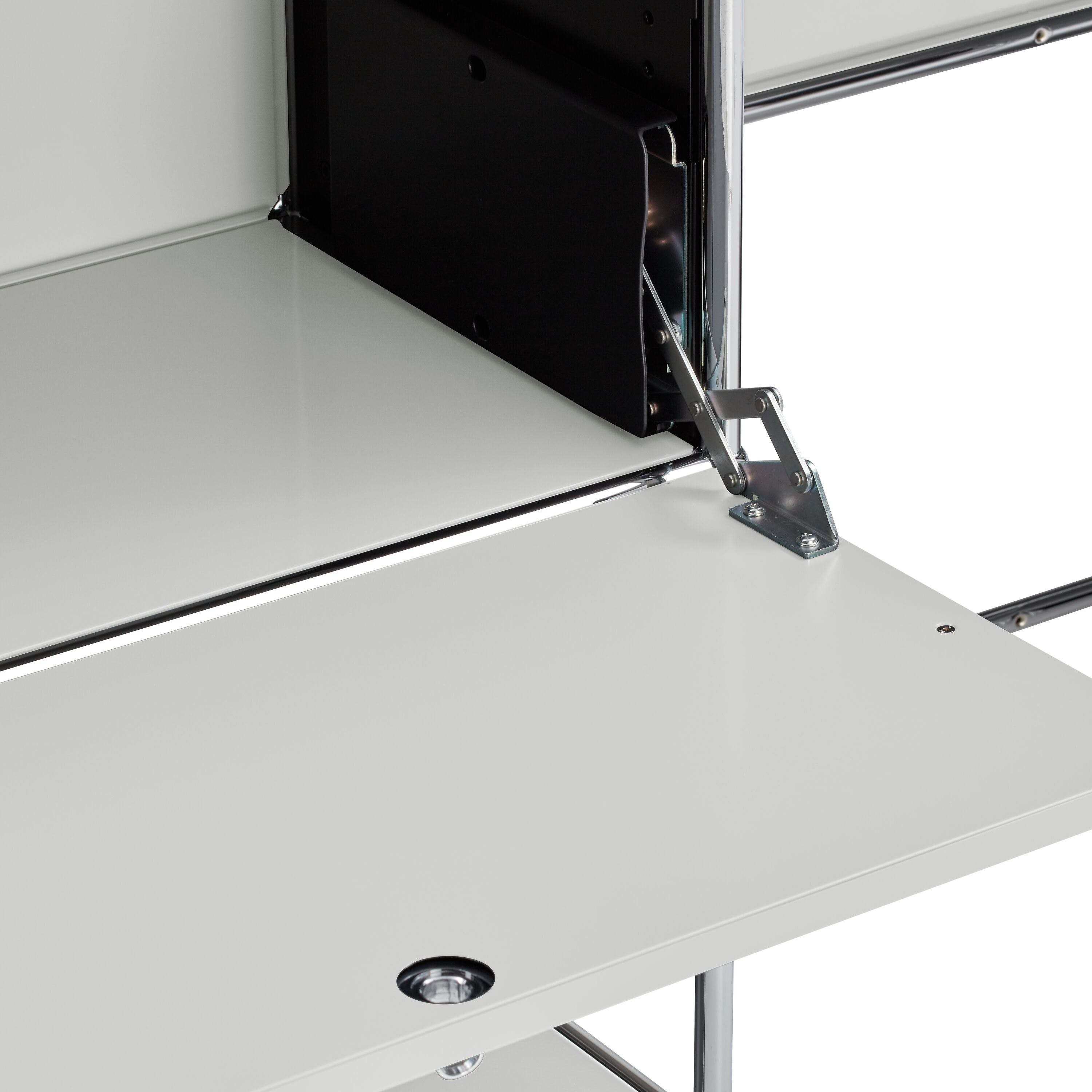 FLEXCUBE Schreibtisch - Hellgrau / B: 228.0 cm x T: 40.0 cm x H: 80.0 cm