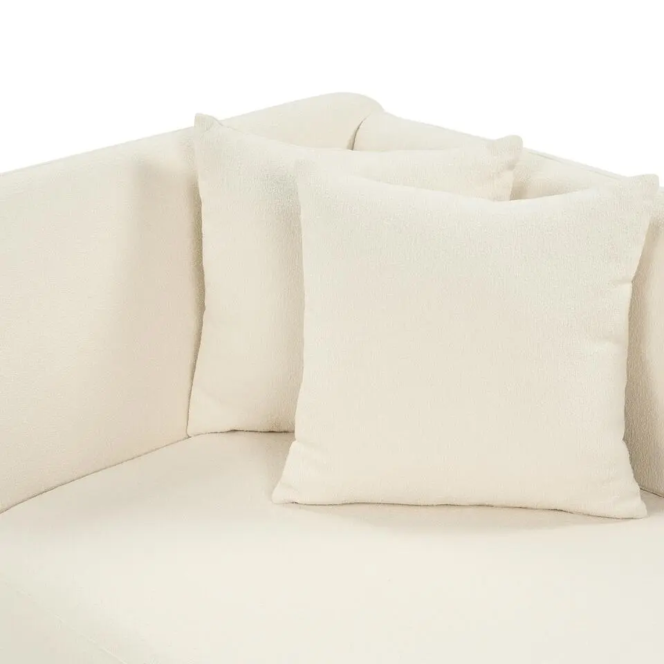RIOM - Chaise longue - Wit - Linkszijdig - Bouclé