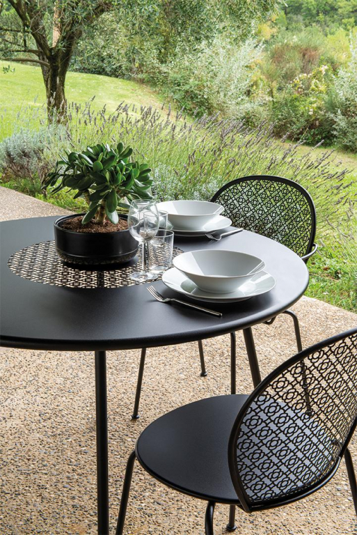 Fermob Lorette tuintafel Ø 110cm Anthracite