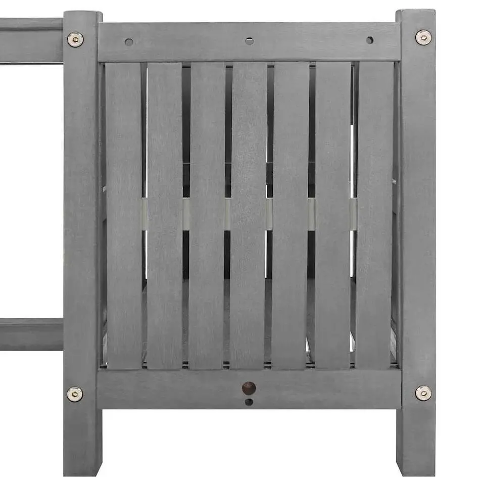 vidaXL - Tuinbank - Grijs - Acaciahout - 150 x 30 x 40 cm
