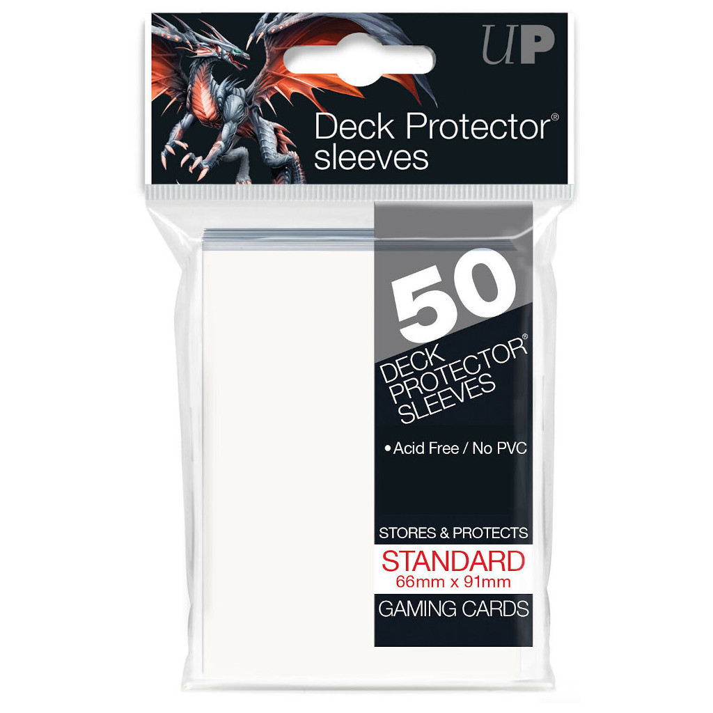 50 Protège Cartes Standard Blanc - Ultra Pro