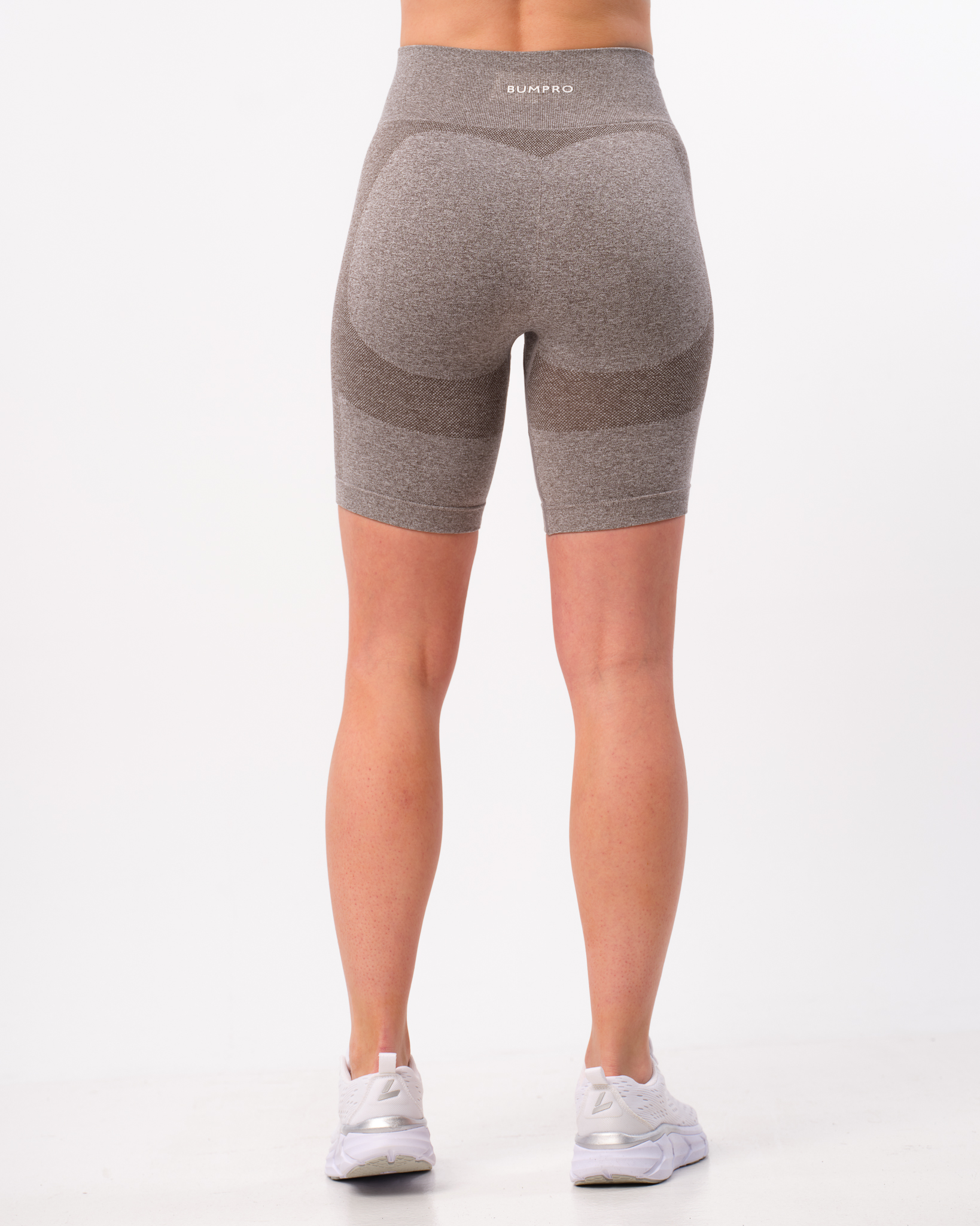 Bumpro Power Up! Biker Shorts Mid Grey Marl