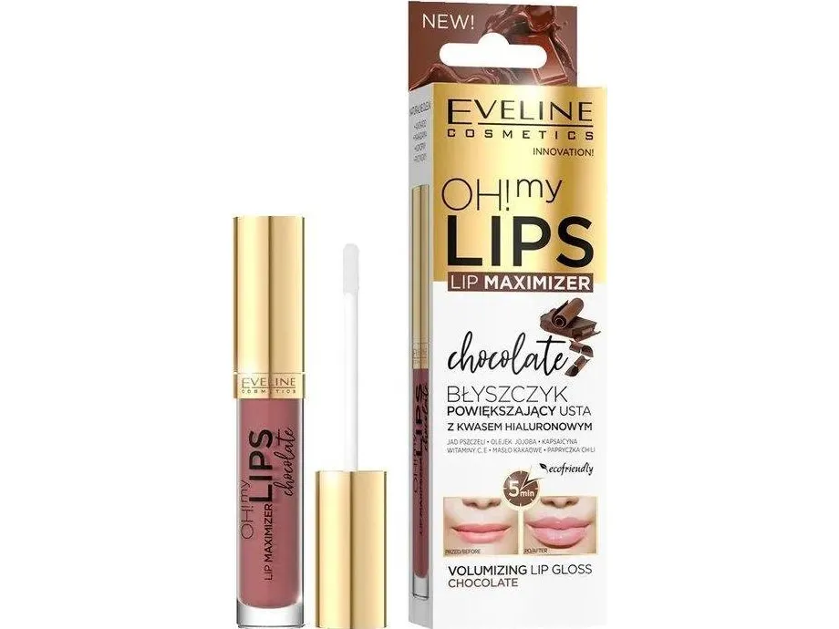 Eveline Oh!My Lips Maximizer Lip Gloss Chocolate 4.5ml