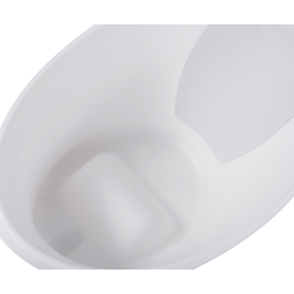 Shnuggle Babybadewanne ab Geburt, Weiß & Grau