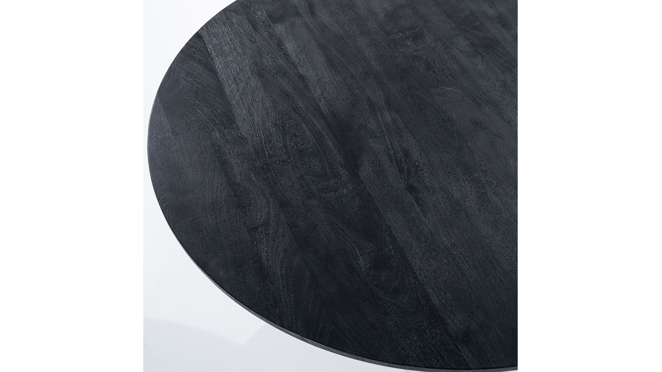 Eettafel 95657 - black Aron ⌀130  x H76 cm