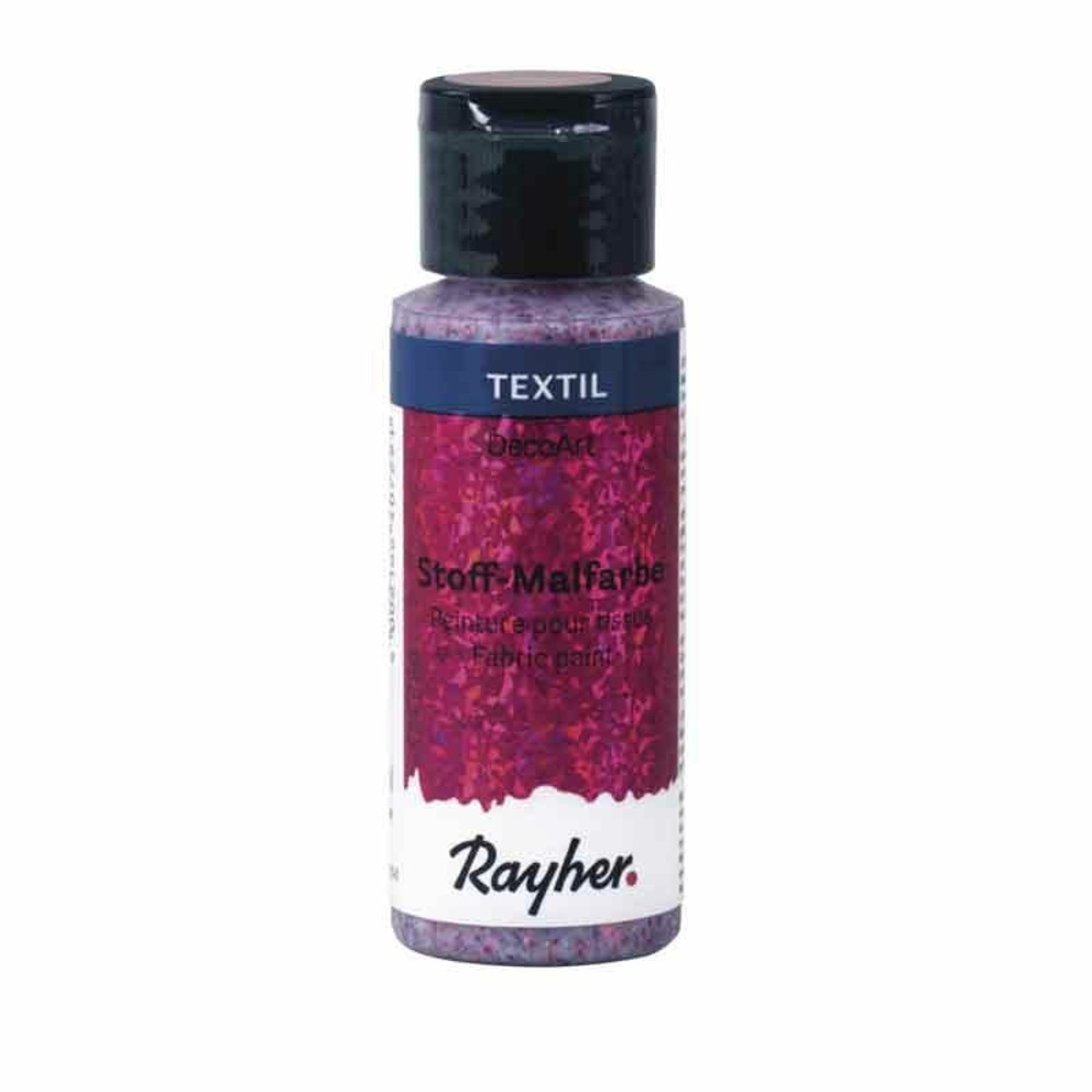 Peinture pour tissus extrême paillettes 59 ml - rose