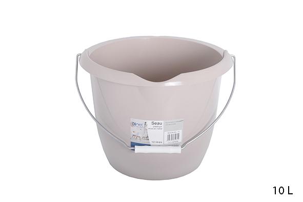 SEAU PLASTIQUE 10L GREGE