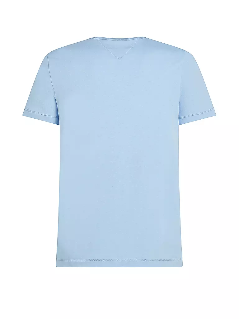 TOMMY HILFIGER T-Shirt Slim Fit hellblau