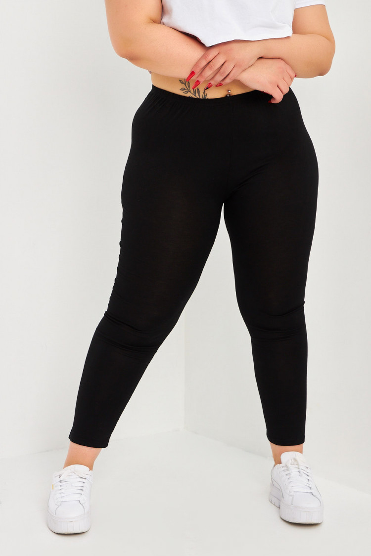 Pantalon fin Noir uni
