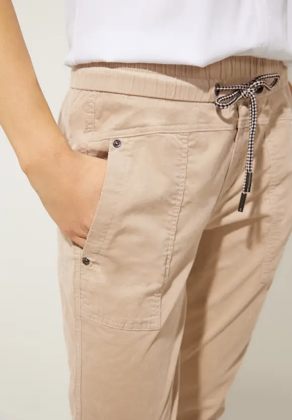Loose Fit Cordhose - dull bleached sand