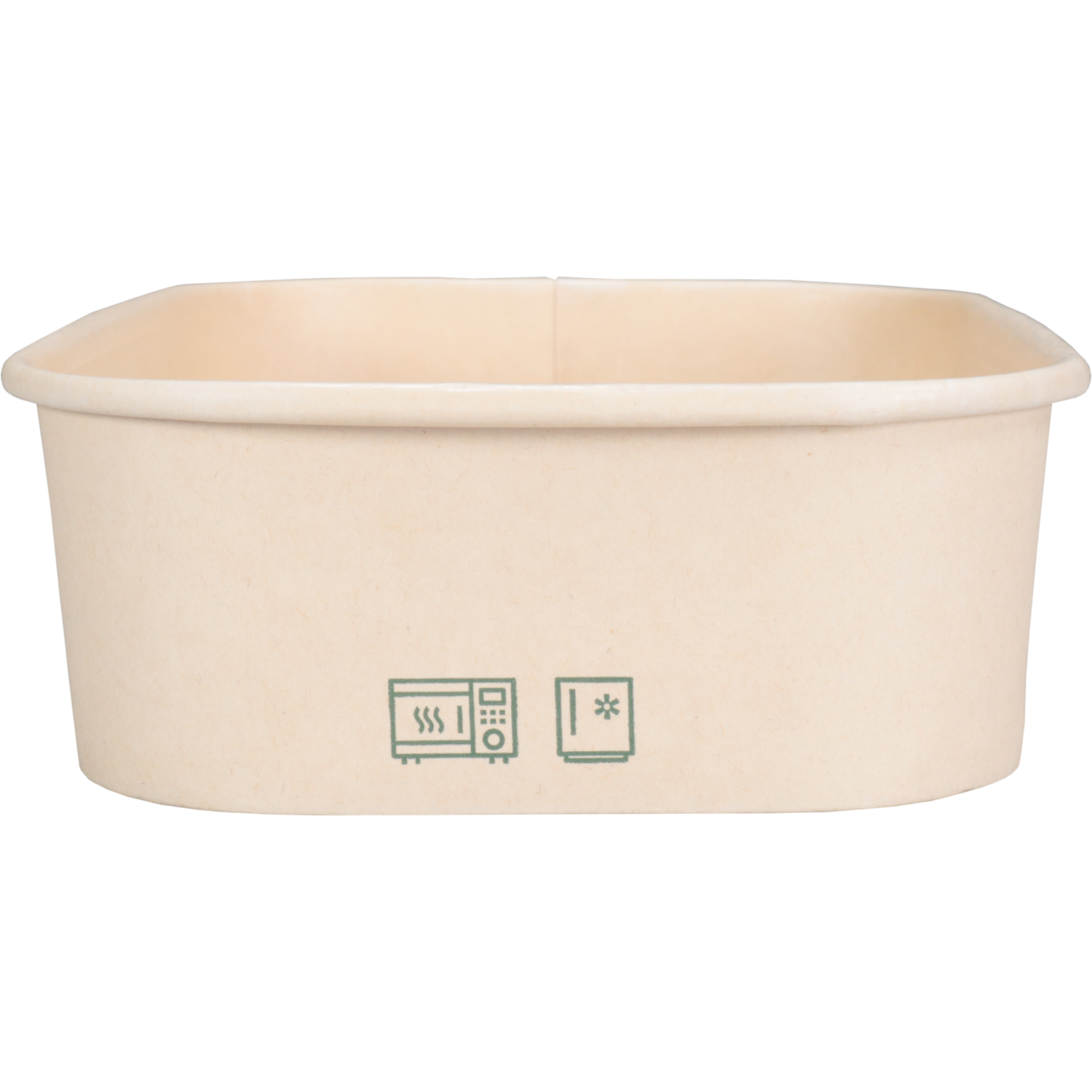 Depa Bak, Bamboepapier + PP, 500ml, maaltijdcontainer, 169x117x41mm, naturel