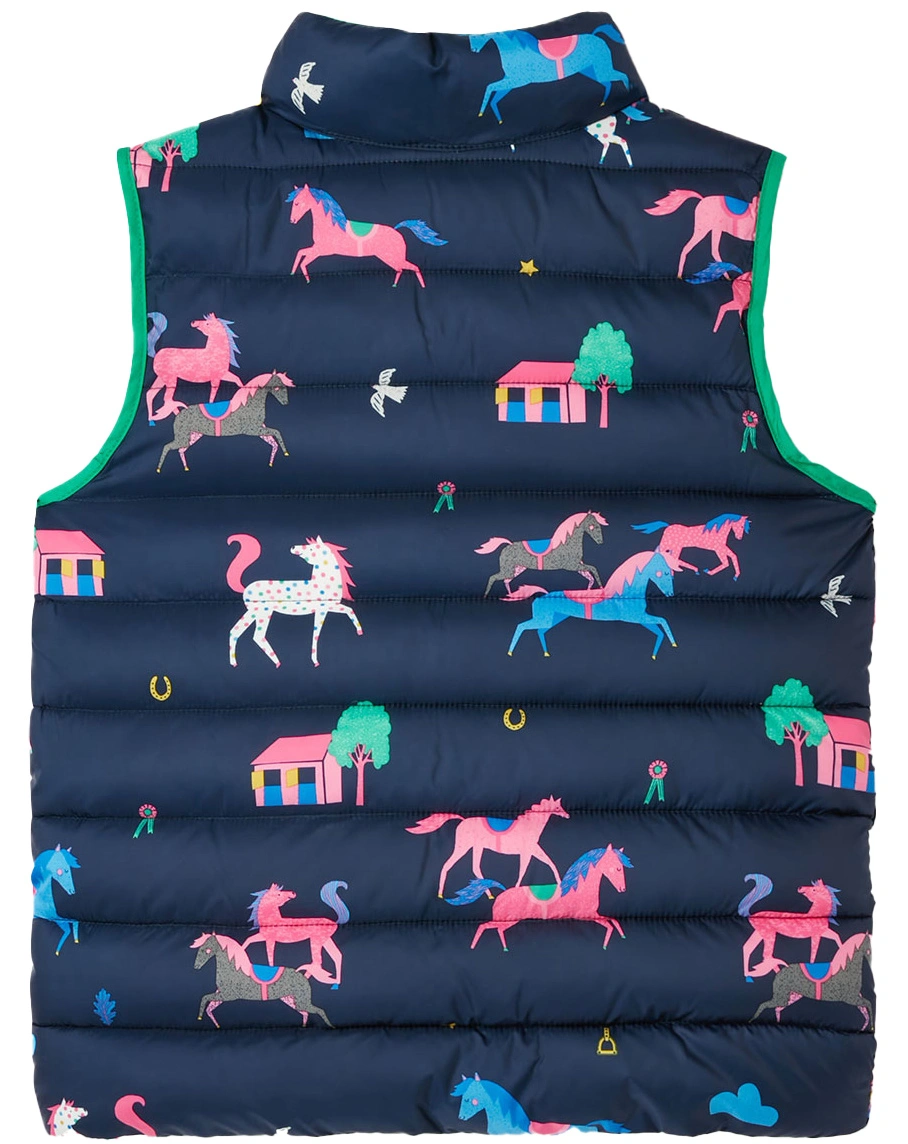 Wende-Steppweste FLIP IT HORSES in navy
