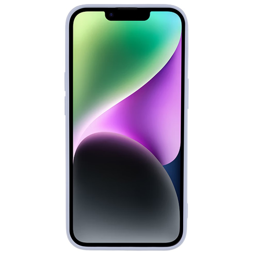 iPhone 14 Gummi Case Hülle mit Kameraschutz - Blaulila (Matt)