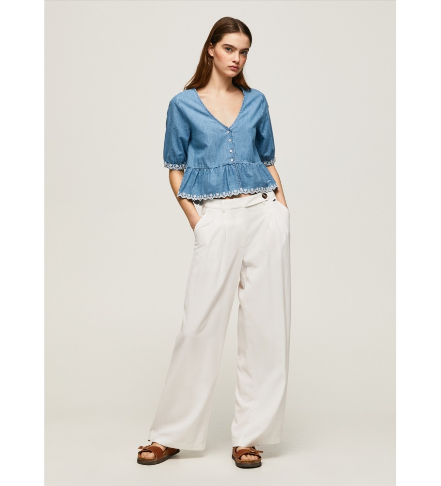 Blusa azul Berta da Pepe Jeans