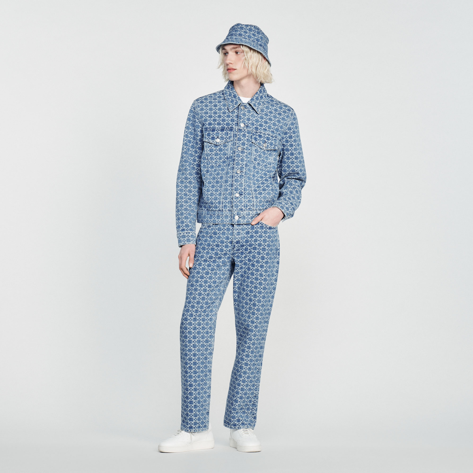 Blouson en denim Square Cross