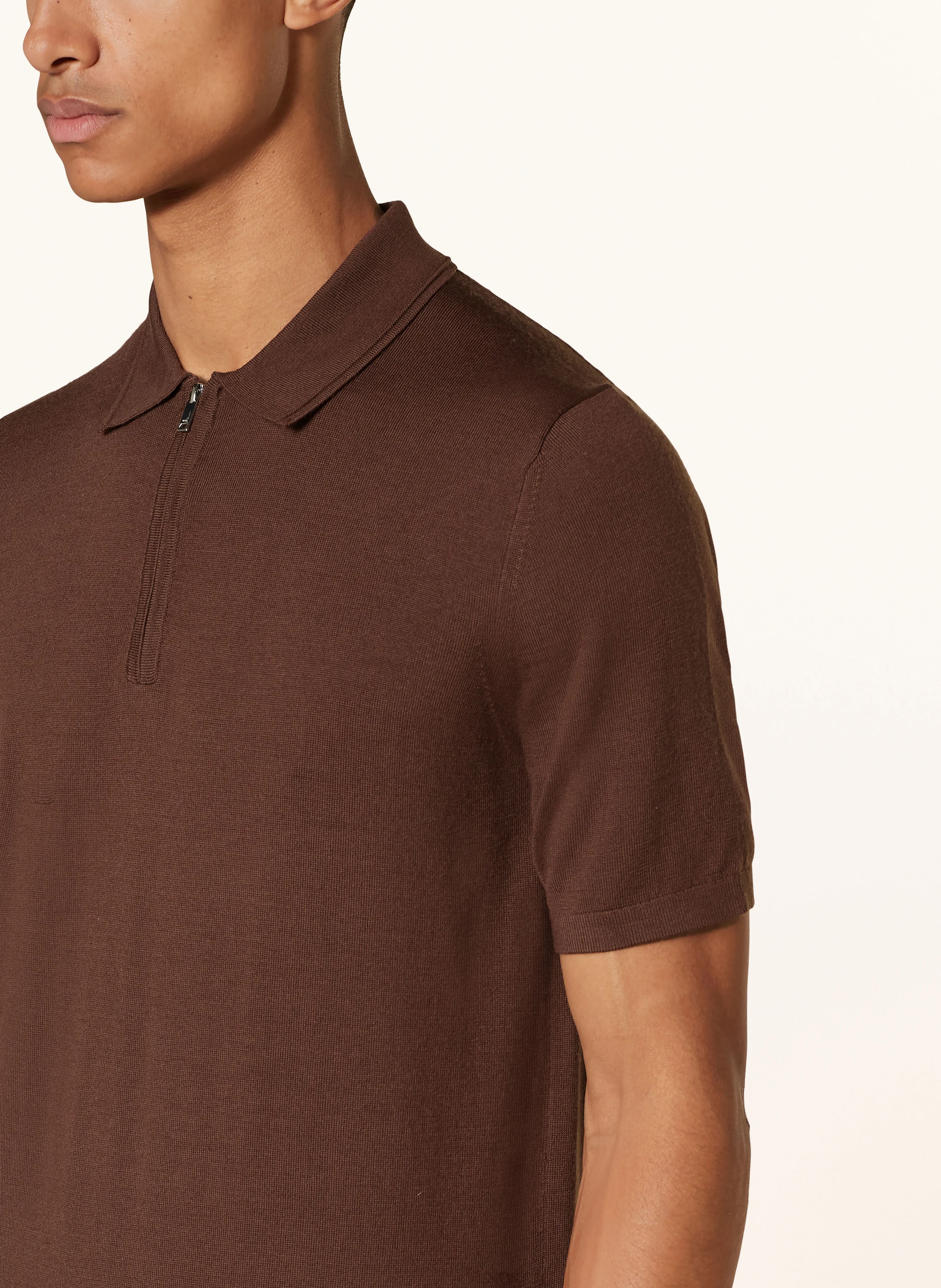 REISS Strick-Poloshirt MAXWELL