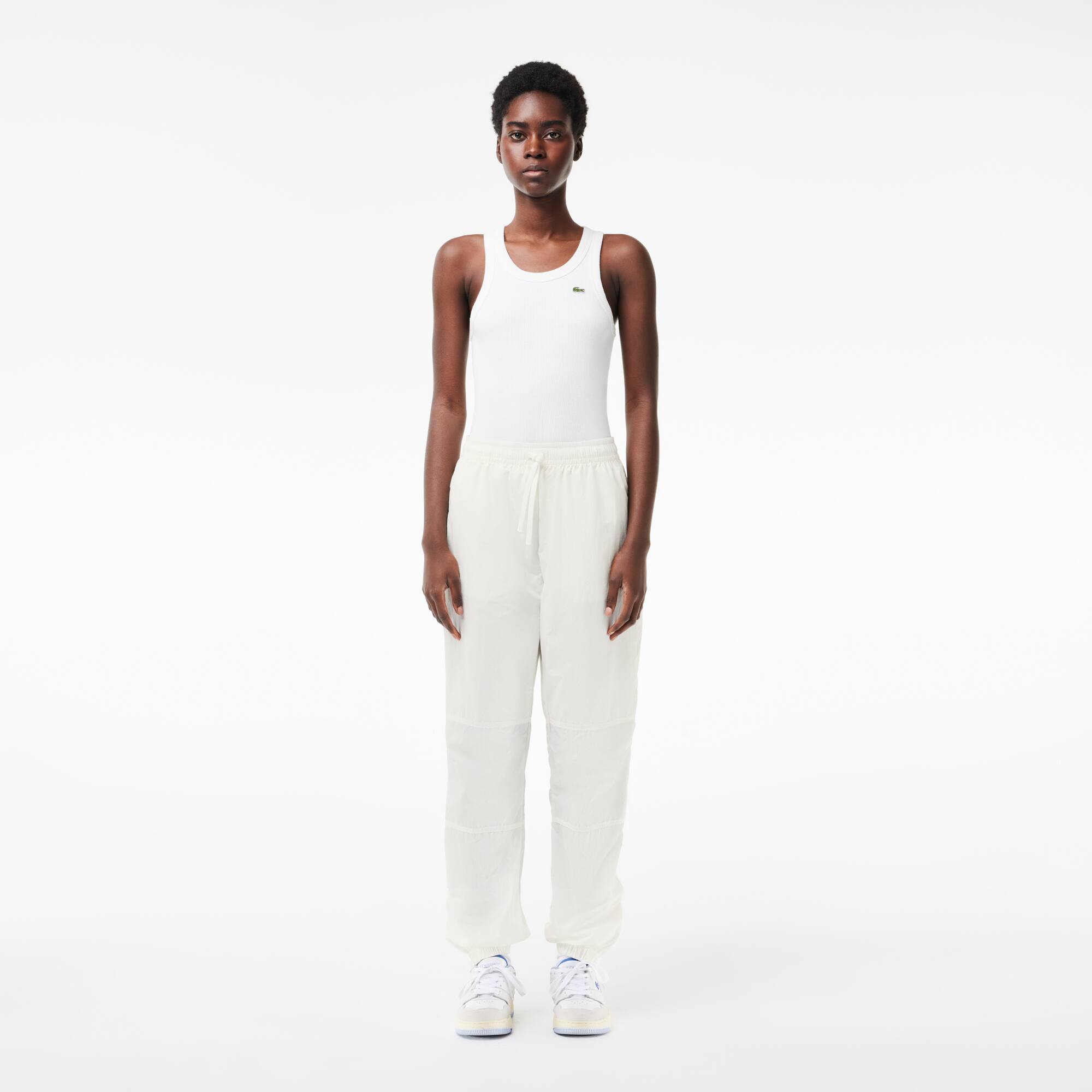 Pantalon de survêtement Sportsuit en nylon Pantalons de survêtement - Blanc - Lacoste - Femme