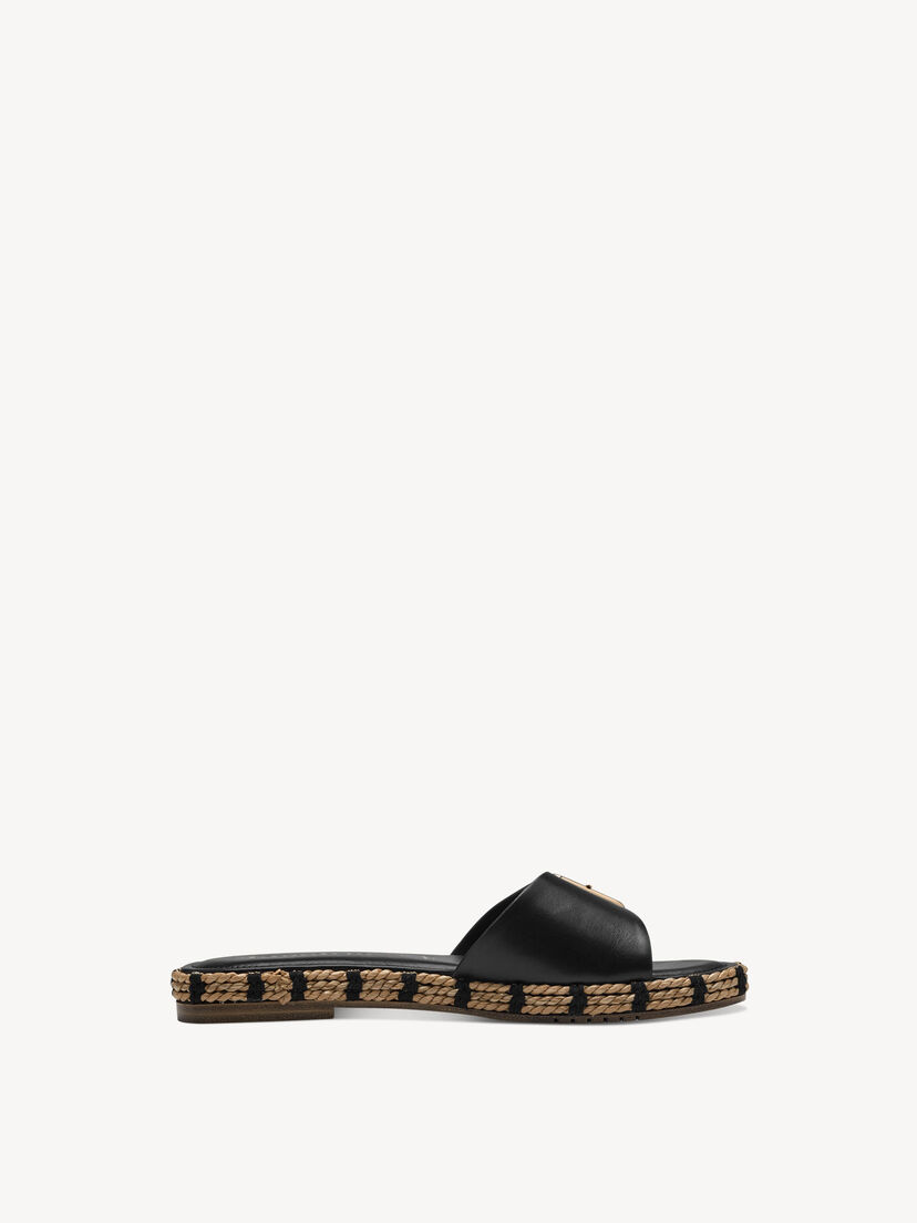 Leren Slipper - zwart