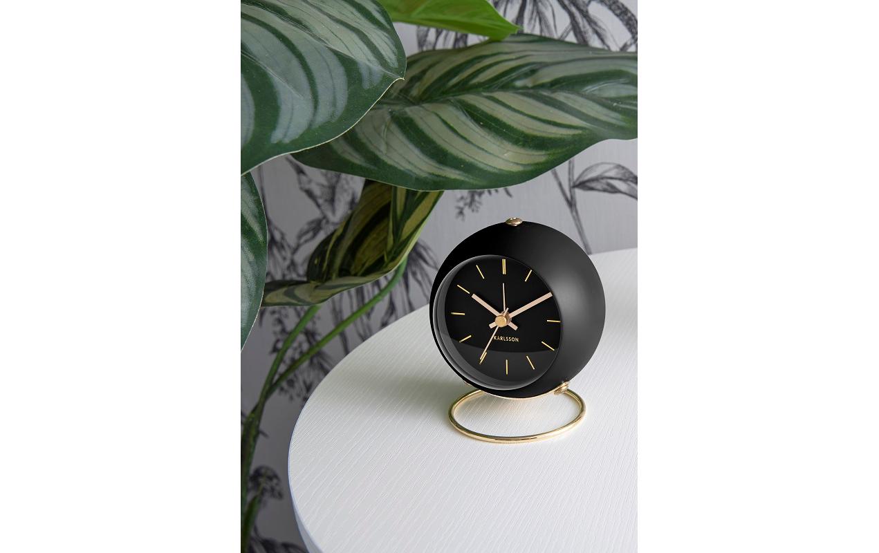 Klassischer Wecker Globe SchwarzAnaloger Wecker