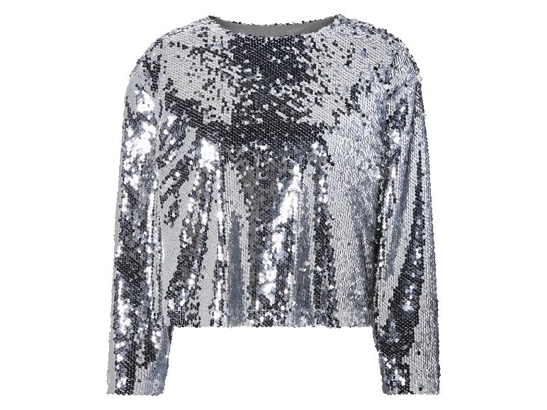 Dames top met pailletten