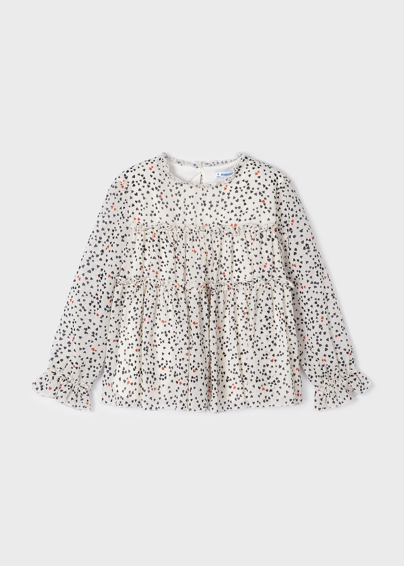 Blusa de chiffon estampada para meninas